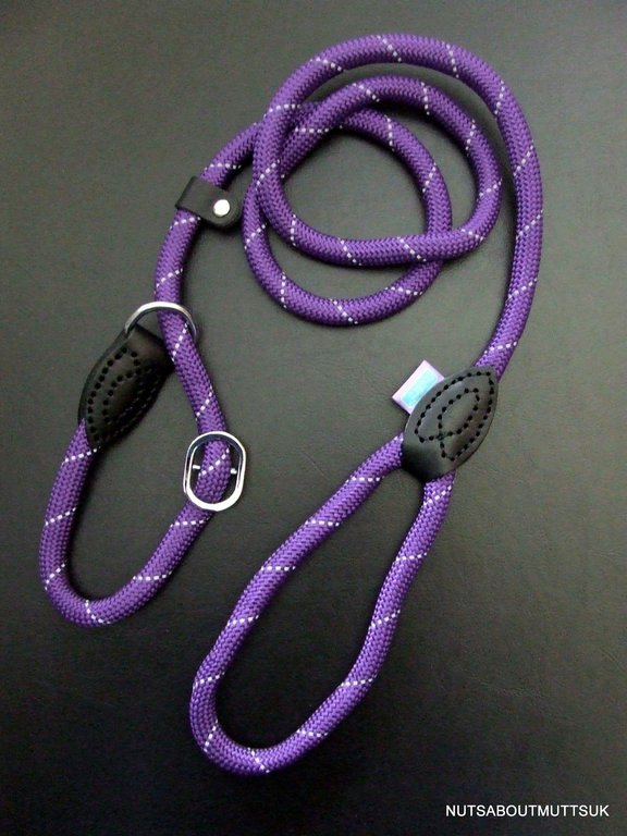 DOG & CO - Night Reflective Mountain Rope SLIP Lead - 150cm (60 inch) x 14mm